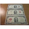 Image 1 : 1928-D, 53-A & 63-A $2 US NOTES RED SEALS