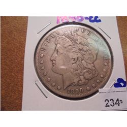 1890-CC MORGAN SILVER DOLLAR