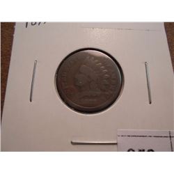 1877 INDIAN HEAD CENT KEY DATE GOOD SCRATCHED