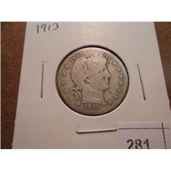 1913 BARBER QUARTER