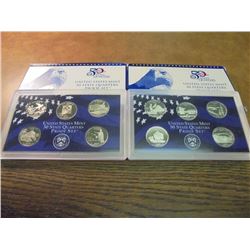 2005 & 2008 US 50 STATE QUARTERS PROOF SETS