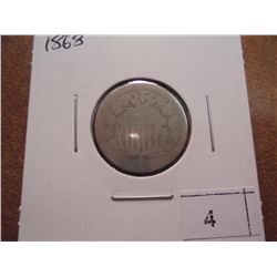 1868 SHIELD NICKEL