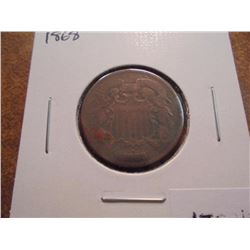 1868 US TWO CENT PIECE