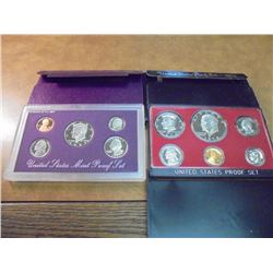 1974 & 1991 US PROOF SETS (WITH BOXES)