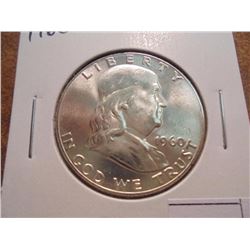 1960 FRANKLIN HALF DOLLAR UNC