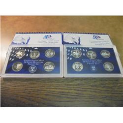 1999 & 2000 US 50 STATE QUARTERS PROOF SETS