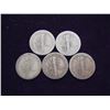 Image 2 : 5 ASSORTED TEENS MERCURY DIMES