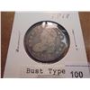Image 1 : 1818 CAPPED BUST QUARTER WITH GRAFFITI GOOD