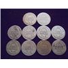 Image 2 : 10 ASSORTED BARBER DIMES