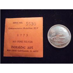 1773 AMERICAN REVOLUTION STERLING SILVER