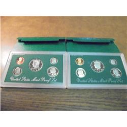 1997 & 1998 US PROOF SETS (WITH BOXES)