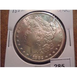 1882-S MORGAN SILVER DOLLAR UNC