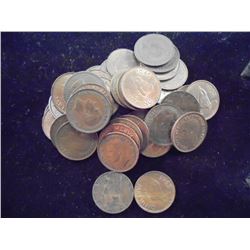 40 ASSORTED 1912-1953 GREAT BRITAIN FARTHINGS