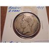Image 1 : 1911 BELGIUM SILVER 2 FRANC  .2684 OZ. ASW