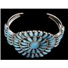 Image 6 : Zuni Petit Point Turquoise & Sterling Bracelet