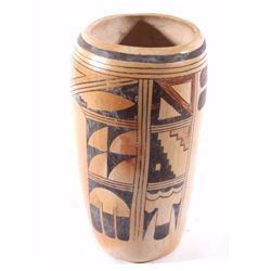 Hopi Polychrome Pottery Vase Early to Mid 20th C.