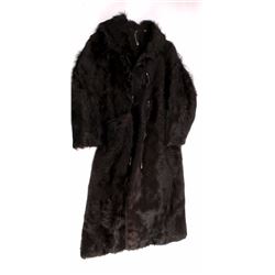 Antique Stagecoach Driver Bear Fur Coat