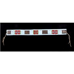 Crow Beaded Harness Leather Belt 19th Century