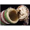 Image 10 : Crow Horn Crazy Beaded Effigy Flask 19th-20th C.