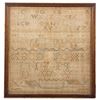 Image 1 : Early Alphabet Sampler Rhode Island Dated 1795