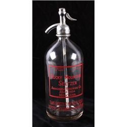 Anaconda Brewing Company Seltzer Bottle Montana