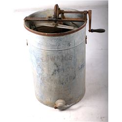 Antique Early Galvanized Honey Extractor