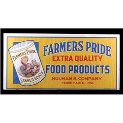 Farmers Pride Food Products Advertising Banner