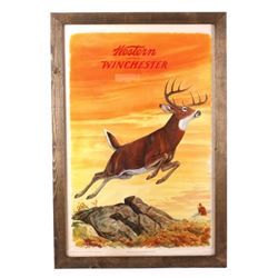 1955 Western Winchester Advertising Lithograph