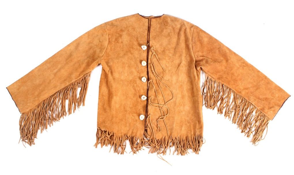 Northern Plains Elk Hide Beaded Edge Jacket