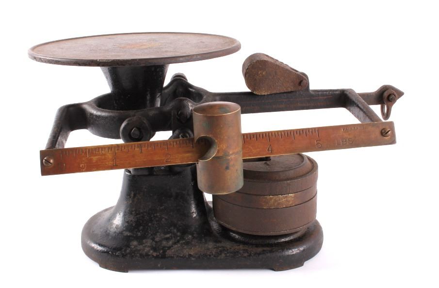 Antique Fairbanks Cast Iron Balance Scale