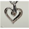 Image 2 : #5-STERLING SILVER DIAMOND PENDANT