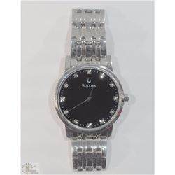 #10-BULOVA DIAMOND UNISEX WATCH