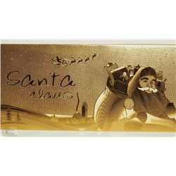 #11-5PC. 24K GOLD FOIL SANTA CLAUS ENVELOPES