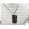Image 1 : #16-TITANIUM DIAMOND PENDANT NECKLACE