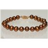 Image 1 : #17-14K GOLD CLASP PEARL BRACELET