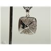 Image 1 : #30-STERLING SILVER DIAMOND PENDANT