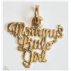 Image 1 : #36-10K YELLOW GOLD "MOMMY'S LITTLE GIRL" PENDANT