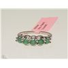 Image 1 : #39-STERLING SILVER EMERALD RING