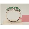 Image 2 : #39-STERLING SILVER EMERALD RING