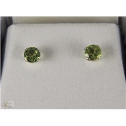 #58-1OK YELLOW GOLD PERIDOT EARRINGS