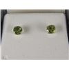 Image 1 : #58-1OK YELLOW GOLD PERIDOT EARRINGS