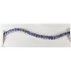 Image 1 : #61-STERLING SILVER SAPPHIRE BRACELET