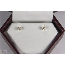 #74-14K YELLOW GOLD DIAMOND (O.19CD EARRINGS