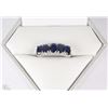 Image 1 : #77-10K WHITE GOLD SAPPHIRE (2.5CT) RING