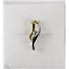 Image 1 : #79-1OK YELLOW AND WHITE GOLD DIAMOND PENDANT