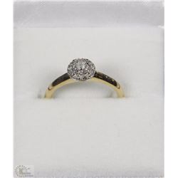 #86-1OK YELLOW GOLD DIAMOND (O.15CT} RING
