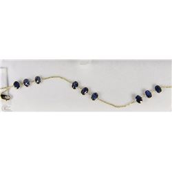 #88-14K YELLOW GOLD SAPPHIRE (5.OCT) BRACELET