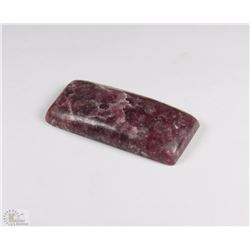 TRP182) NATURAL RED LEPIDOLITE CABOCHON 60CT