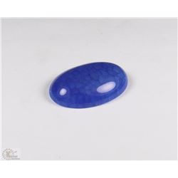 TRP199) BLUE DRAGON VEINS AGATE OVAL CAB 38CT