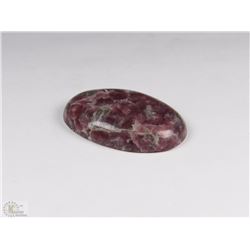 TRP202) NATURAL RED  LEPIDOLITE CABOCHON 60CT